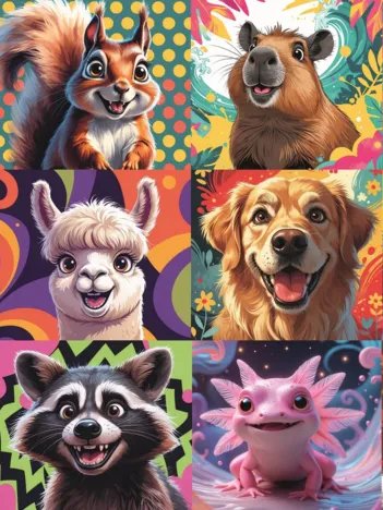 Produit Pièces XXL - Portraits Drôles d'Animaux Image