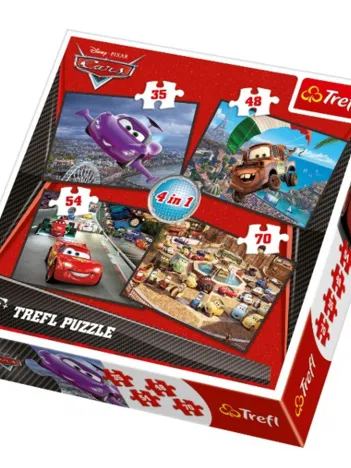 Produit 4 Puzzles en 1 : Cars et ses amis Image