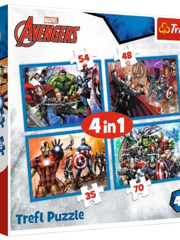 Produit 4 Puzzles - Marvel Avengers Image