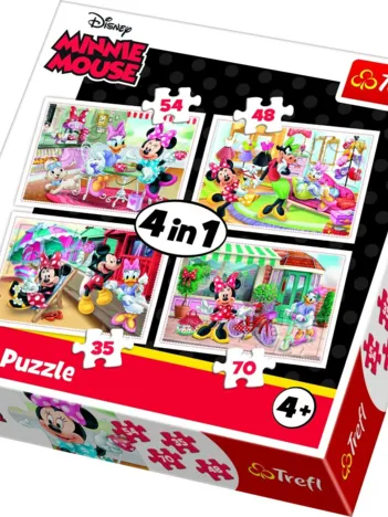 Produit 4 Puzzles - Minnie Image