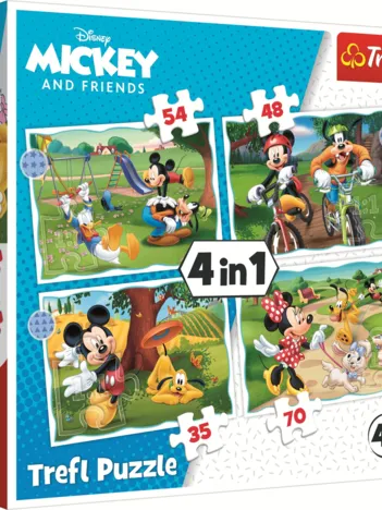 Produit 4 Puzzles - Mickey Mouse Belle Journée Image