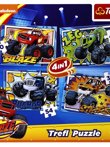 Produit 4 Puzzles - Blaze and the Monster Machines Image