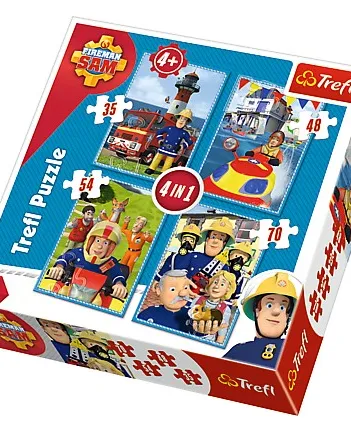 Produit 4 Puzzles - Fireman Sam Image