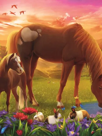 Produit Chevaux Dans Le Pré Image