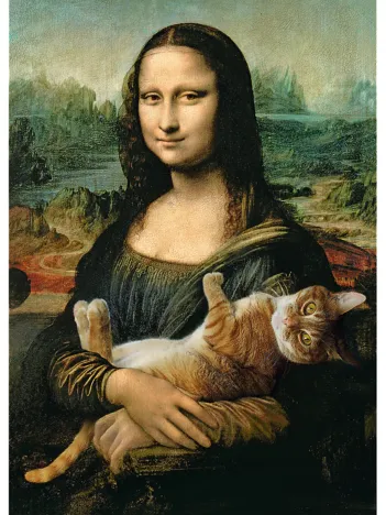 Produit Mona Lisa and Purring Kitty Image