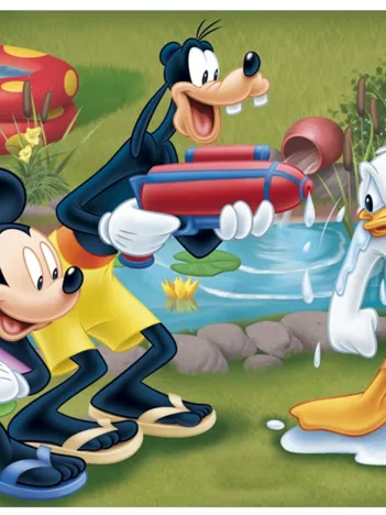 Produit Mickey, Dingo et Donald s'arrosent Image