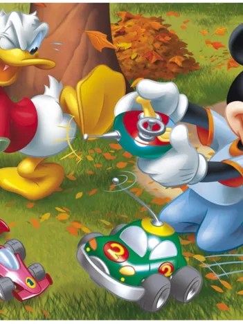 Produit Mickey et Donald jouent aux voitures radio-commandées Image