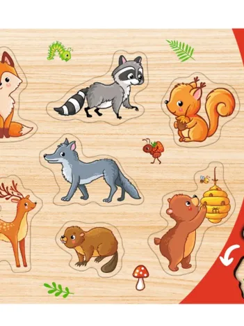 Produit Puzzle Cadre - Animaux de la Forêt Image