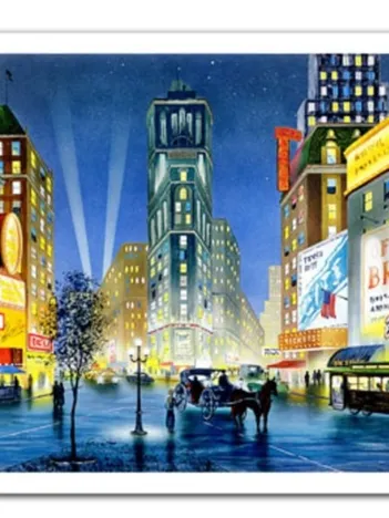 Produit Puzzle en Plastique - Ken Shotwell - Night in New York Image