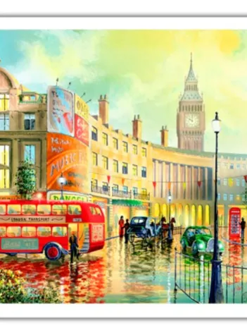 Produit Puzzle en Plastique - Ken Shotwell - Morning in London Image