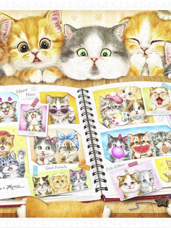 Produit Puzzle en Plastique - Kayomi - Kitten Memory Album Image