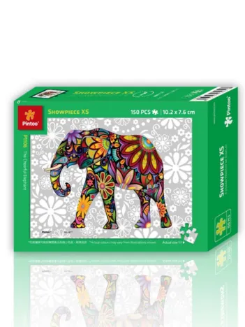Produit Puzzle en Plastique - The Cheerful Elephant Image