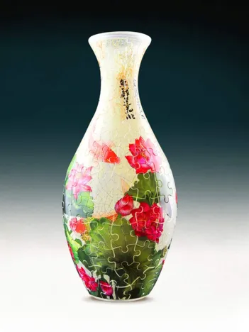 Produit Puzzle 3D Vase - Carp with Lotus Image