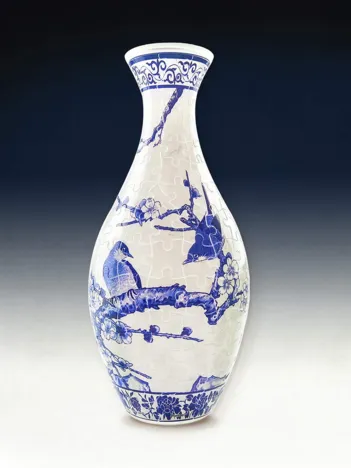 Produit Puzzle 3D Vase - Magpies on Plum Tree Image