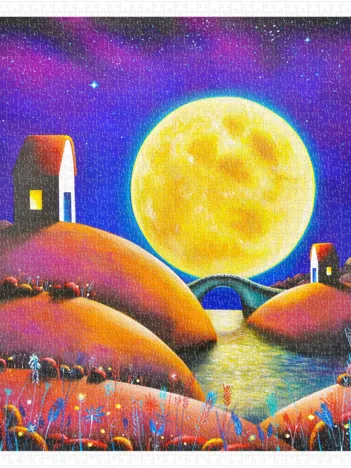 Produit Puzzle en Plastique - Darren Mundy - Golden Moon River Image