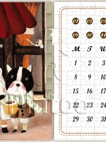 Produit Calendrier Showpiece - Half Image