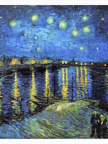 Produit Puzzle en Plastique - Vincent Van Gogh - Starry Night Over The Rhone, 1888 Image