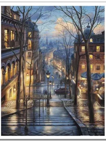 Produit Puzzle en Plastique - Evgeny Lushpin - Montmartre Spring Image