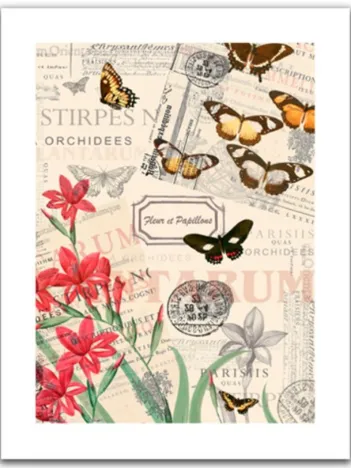 Produit Puzzle en Plastique - Buttlerfly & Flower Image