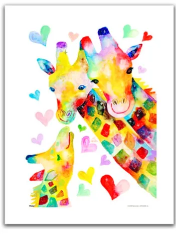 Produit Puzzle en Plastique - Reina Sato - Giraffe Family Image