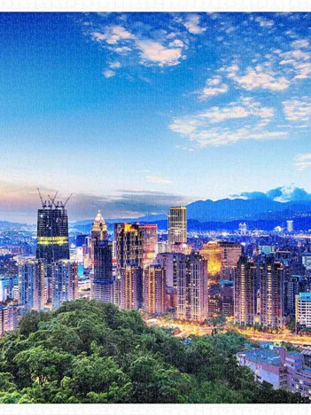 Produit Puzzle en Plastique - The Beautiful Sunset of Taipei Image