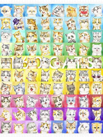 Produit Puzzle en Plastique - Kayomi - 160 Cats Image