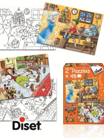 Produit 2 Puzzles - Pinocchio et Gulliver Image