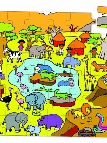 Produit Puzzle en Bois - La Savane Image